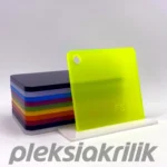 8 mm Floresan Sarı Dökme Pleksi Akrilik Levha