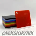 6 mm Koyu Turuncu Dökme Pleksi Akrilik Levha