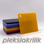 10 mm Koyu Sarı Dökme Pleksi Akrilik Levha