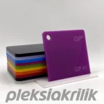 10 mm Mor Dökme Pleksi Akrilik Levha