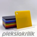 20 mm Sarı Dökme Pleksi Akrilik Levha
